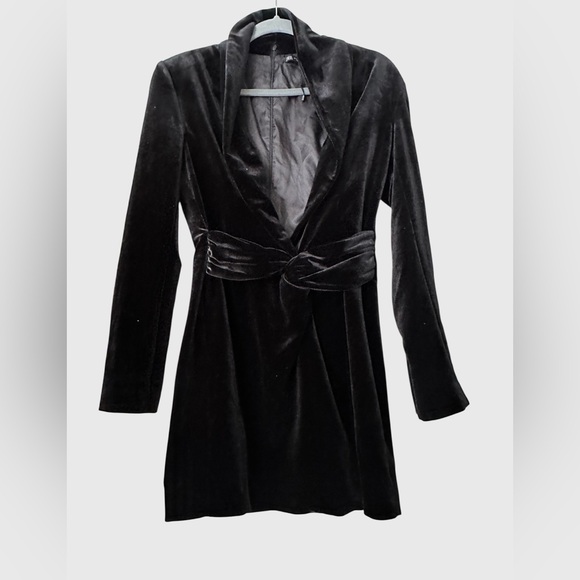 ZARA‎ Velvet Blazer Dress - Picture 1 of 4